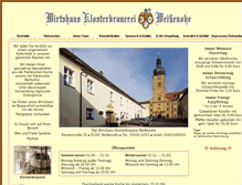 Tablet Screenshot of das-wirtshaus-klosterbrauerei-weissenohe.de